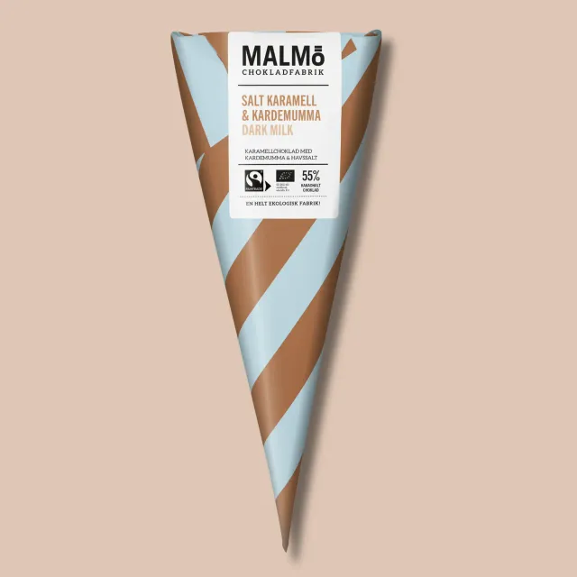 Malmö Chokladfabrik Salt Karamell Kardemumma strut 90 g