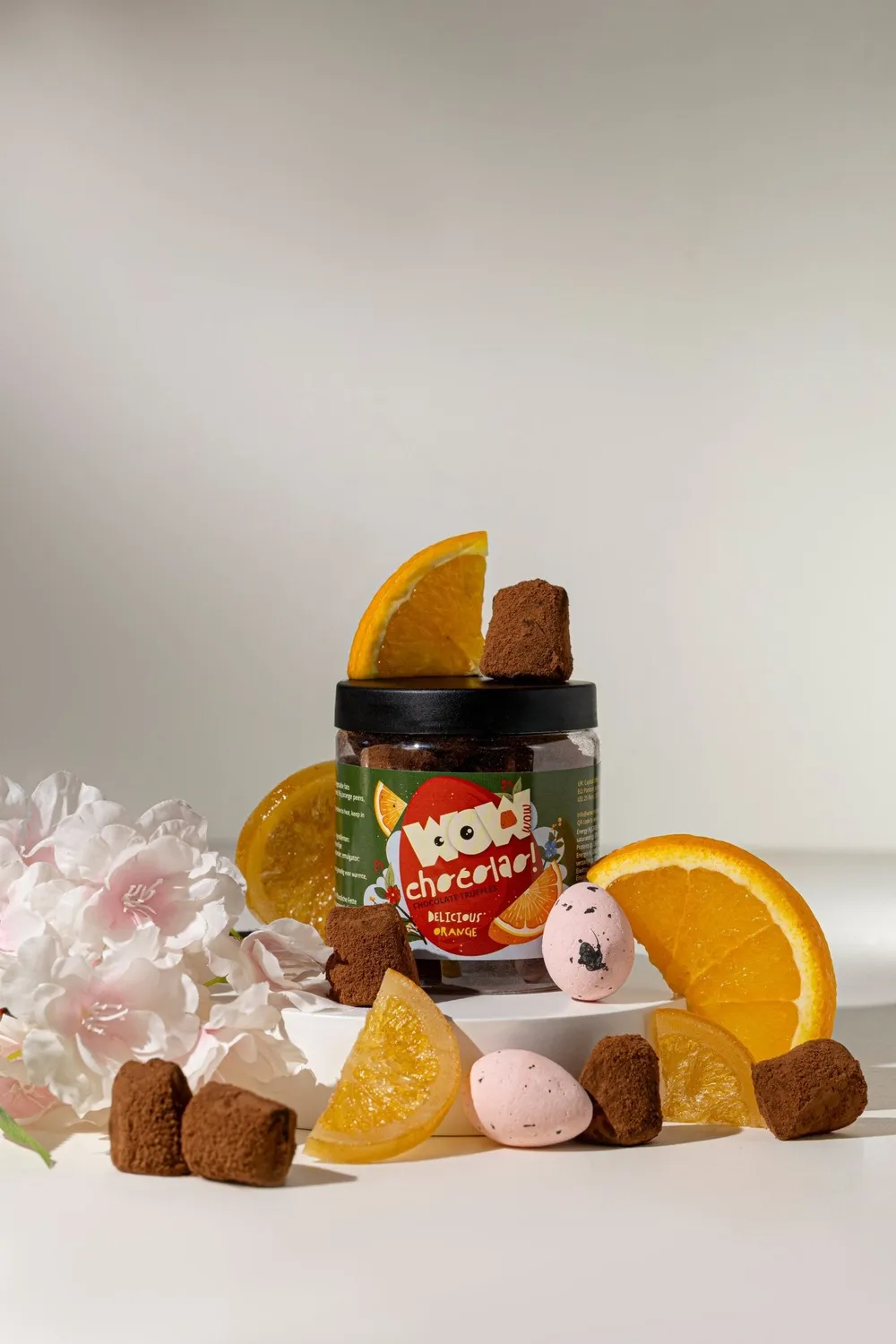 WOW Chocolao Sinaasappel chocoladetruffels 130g paaspot