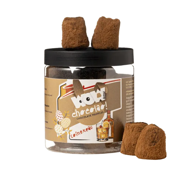 WOW Chocolao Cointreau Chocoladetruffels Pot 130g sinaasappel
