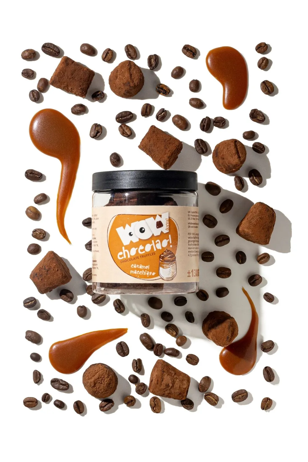 WOW Chocolao Caramel Macchiato Truffels 130g Pot