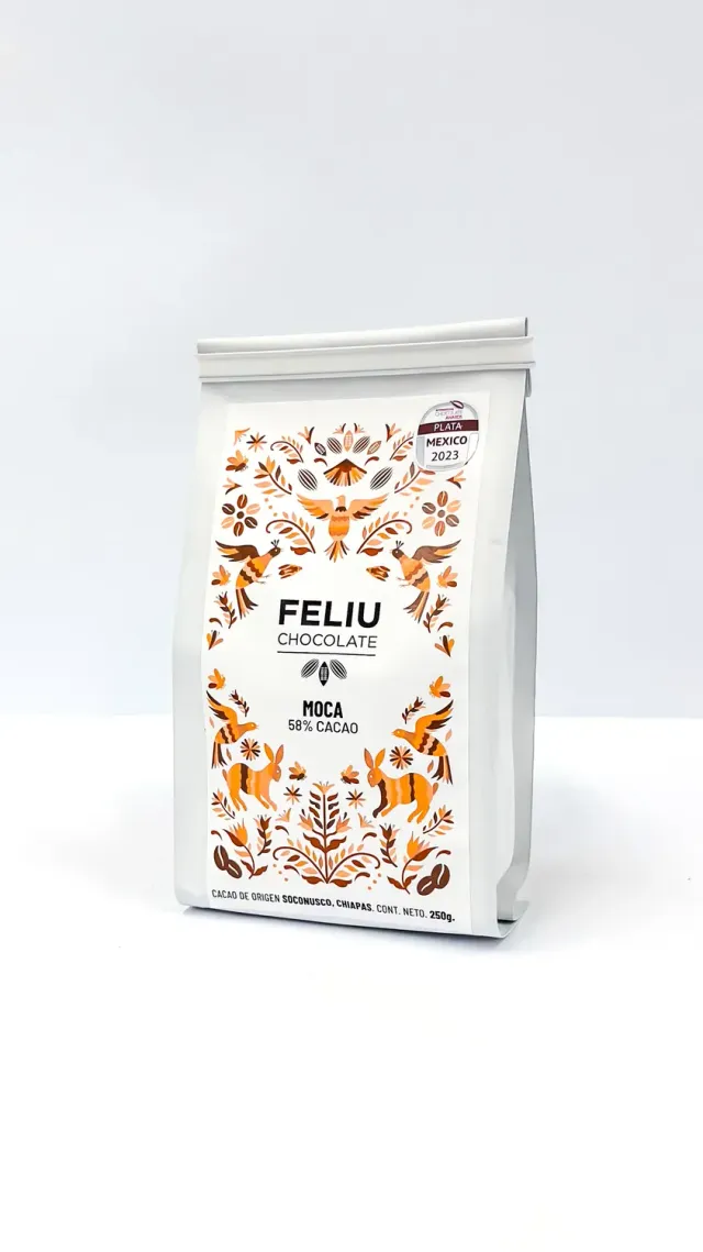 Feliu Chocolate Con Café 58% lunetten melk 250g