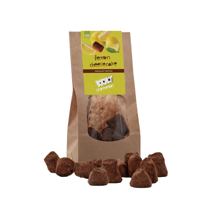 WOW Chocolao Citroen Taart chocoladetruffels 130g fris