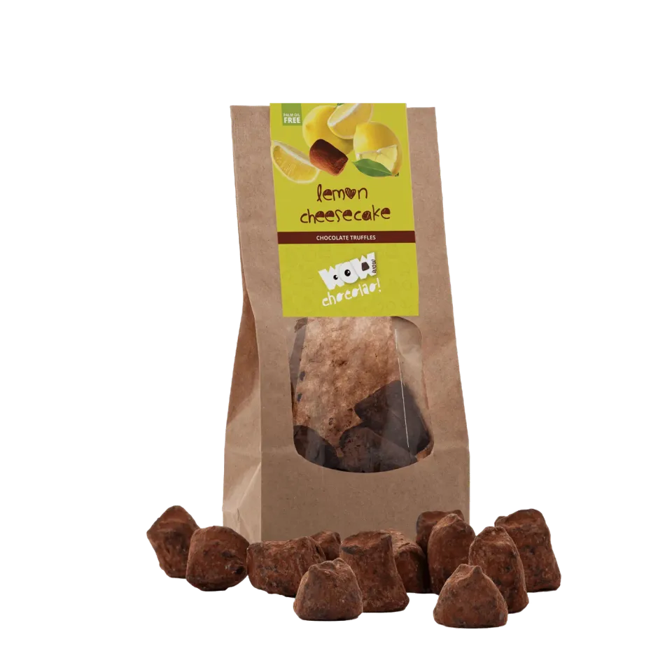 WOW Chocolao Citroen Taart chocoladetruffels 130g fris