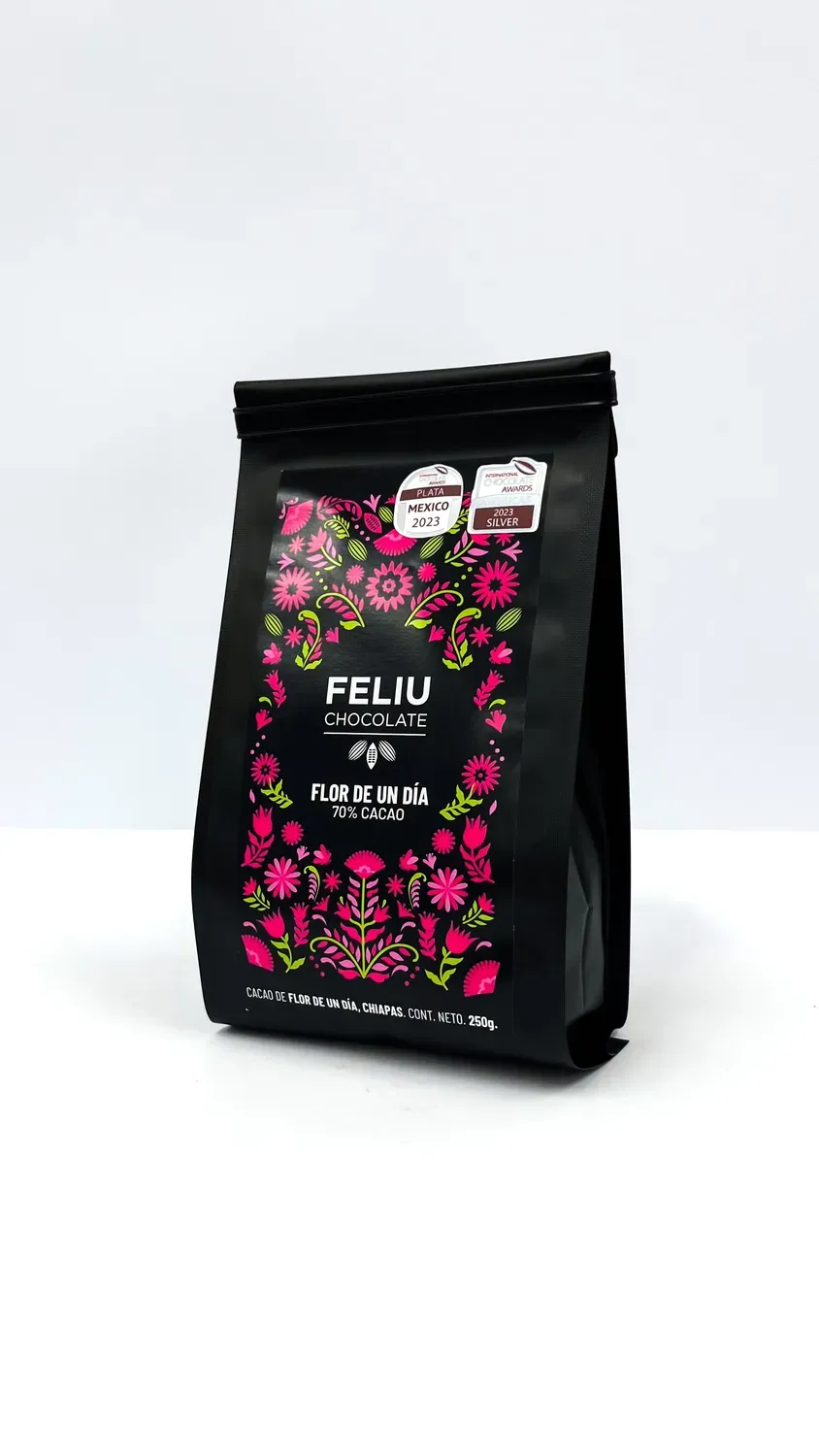 Feliu Chocolate Flor de un día 70% chocolade lunettes 250g