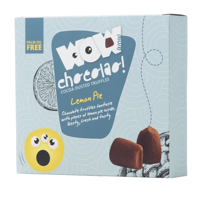 WOW Chocolao Citroen Taart truffels XL doos 250g knapperig