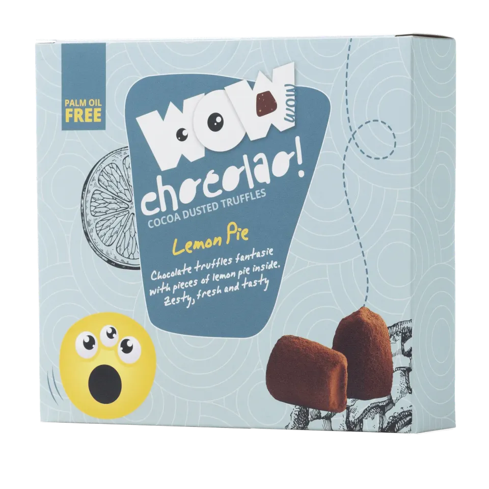 WOW Chocolao Citroen Taart truffels XL doos 250g knapperig