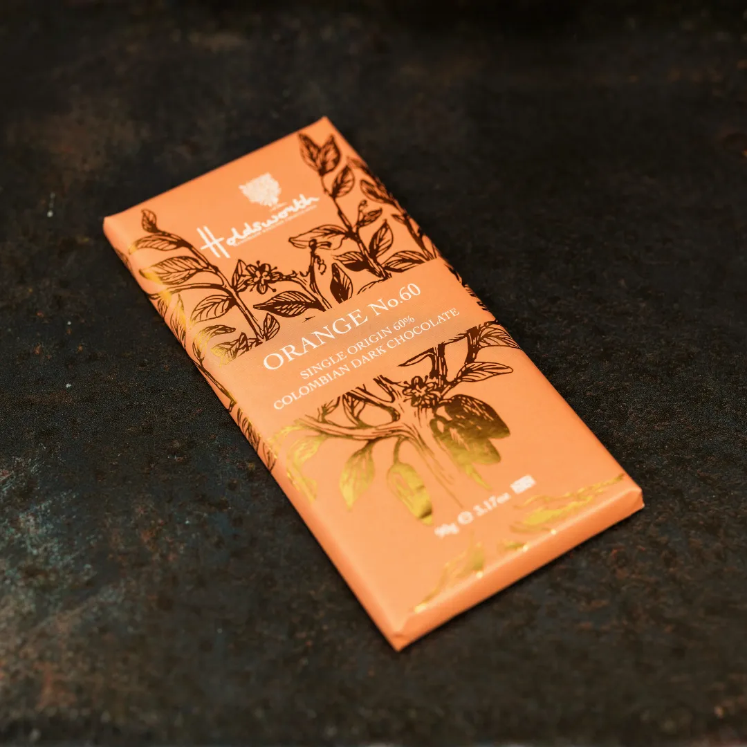 Holdsworth Orange No.60 chocoladereep puur 90g sinaasappel