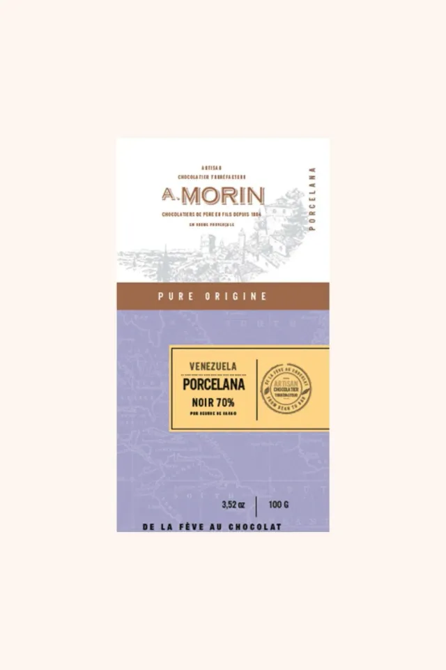 Chocolaterie Morin Venezuela Porcelana pure chocolade 100g 70%