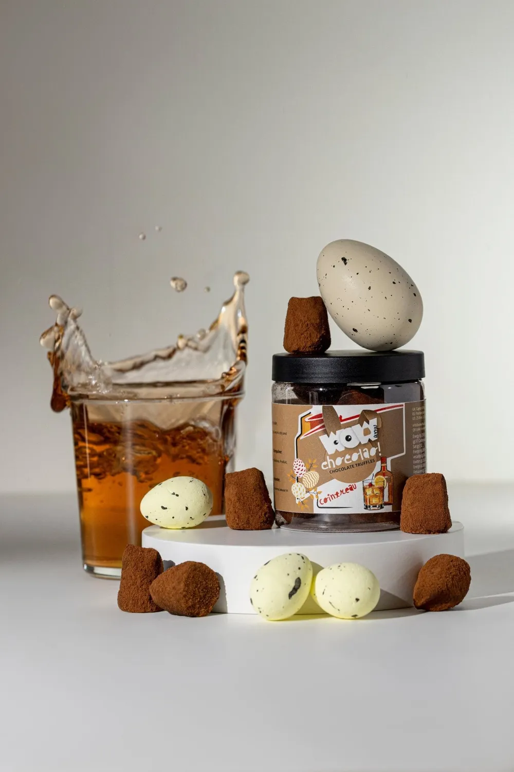 WOW Chocolao Cointreau Chocoladetruffels Pot 130g sinaasappel