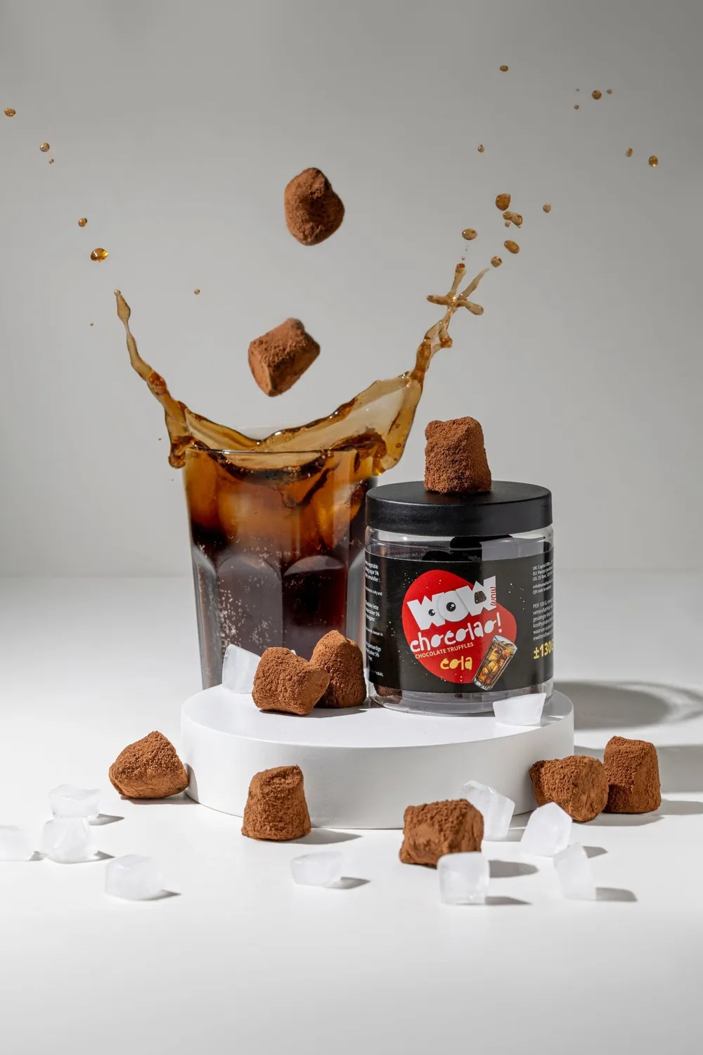 WOW Chocolao Cola Truffels Cadeaupot 130g Bruisend