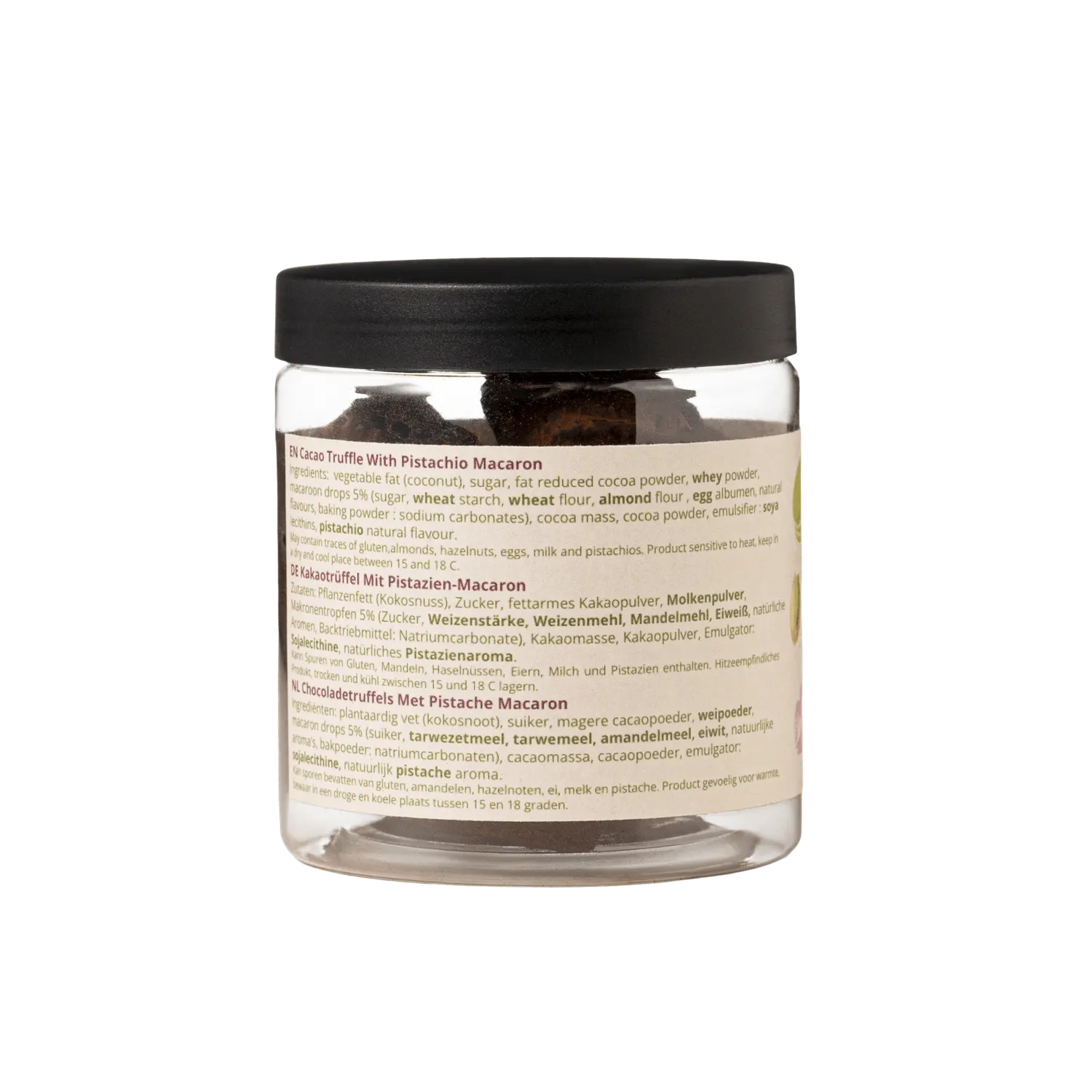 WOW Chocolao Pistache Macaron truffels pot 130g valentijn