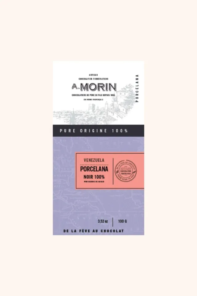 Chocolaterie Morin Venezuela Porcelana 100% tablet 100g puur