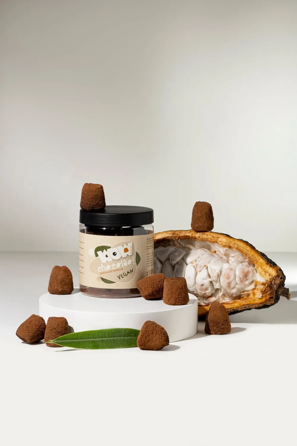 WOW Chocolao Vegan Chocoladetruffels Cadeaupot 130g zuivelvrij