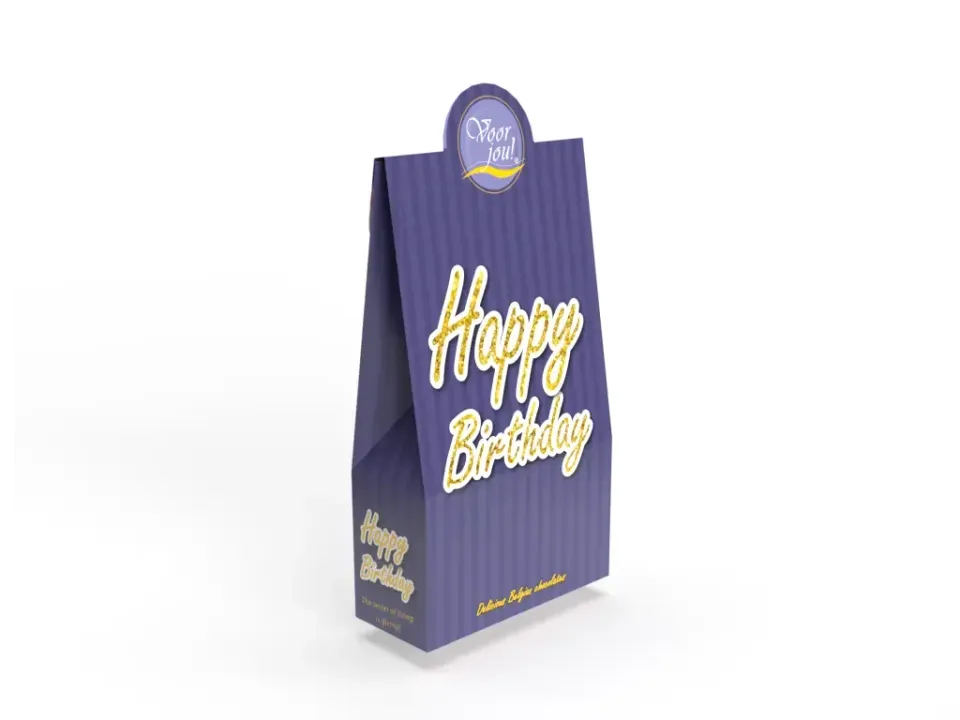 Voor jou Goldline Happy Birthday chocolade cadeau