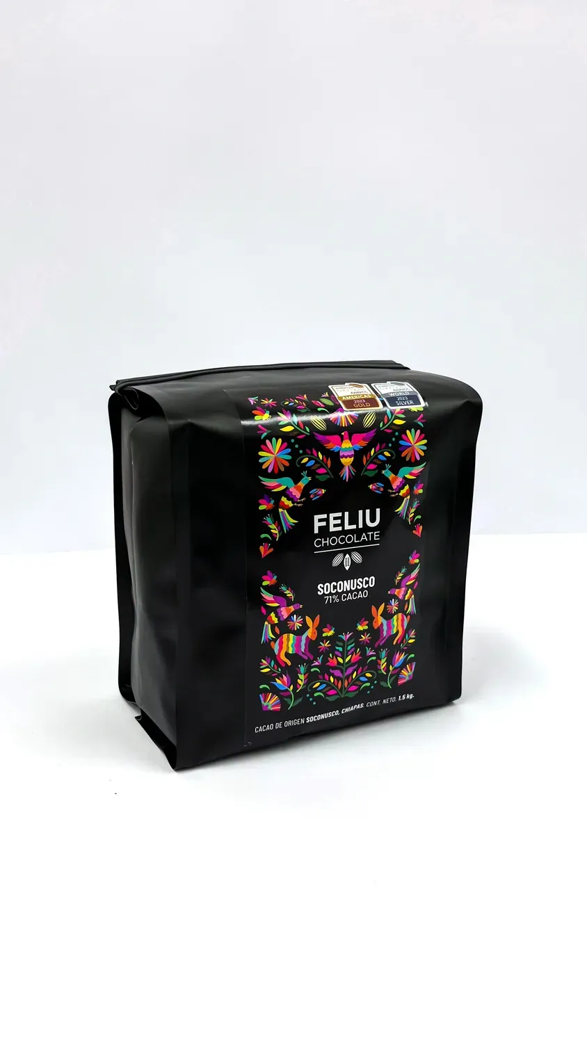 Feliu Chocolate Origen Soconusco 71% cacao couverture 1,5 kg puur