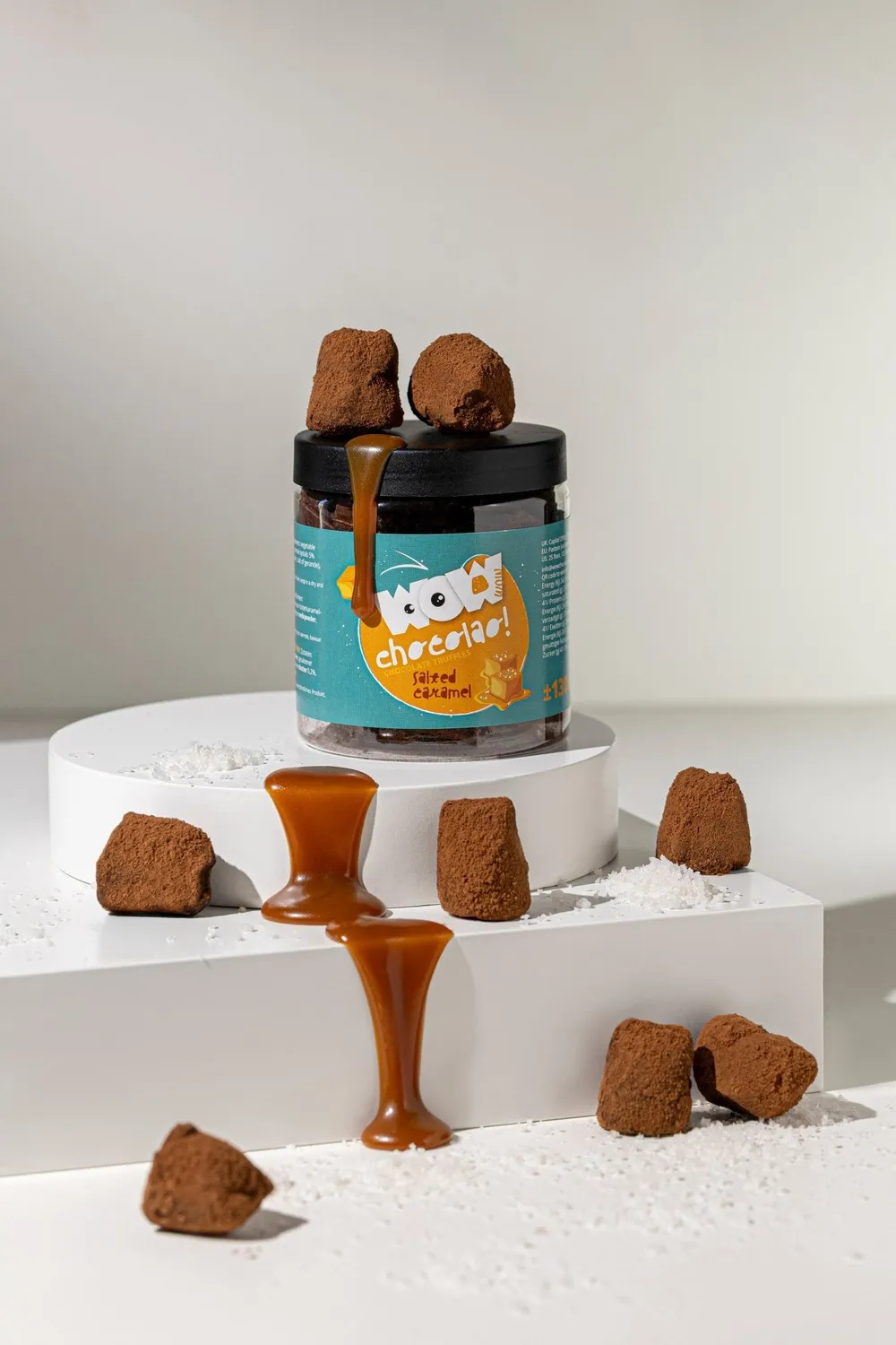 WOW Chocolao Karamel chocoladetruffels cadeaupot 130g