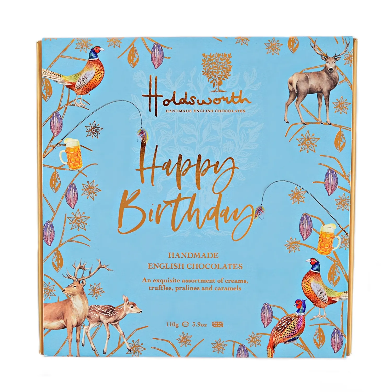 Holdsworth Happy Birthday Blue chocolade box 110g truffel