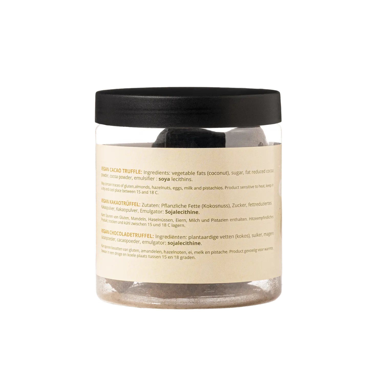 WOW Chocolao Vegan Chocoladetruffels Cadeaupot 130g zuivelvrij
