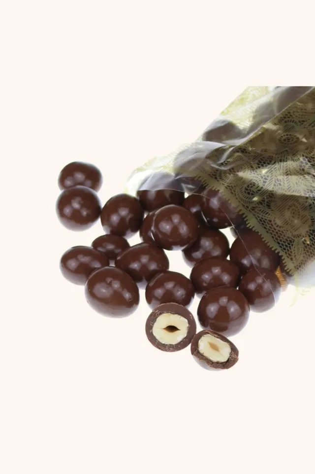 Chocolaterie Morin Noisettes hazelnoten melkchocolade zak cacao
