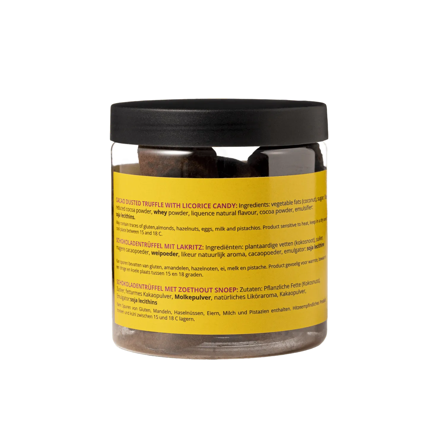 WOW Chocolao Drop chocoladetruffels cadeaupot 130g dropsmaak