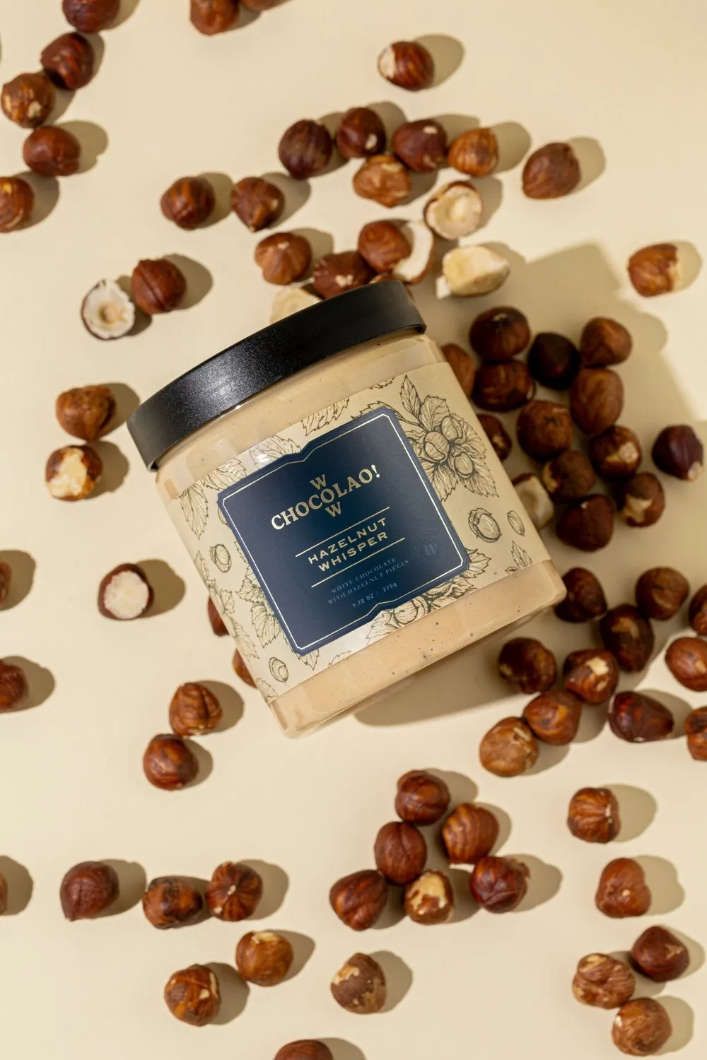 WOW Chocolao Hazelnoot Whisper Chocoladepasta 275g Hazelnoot