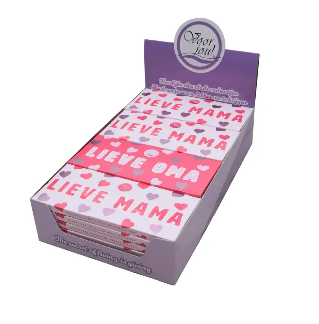 Voor jou Wensreep Moederdag display chocoladereep 24 stuks