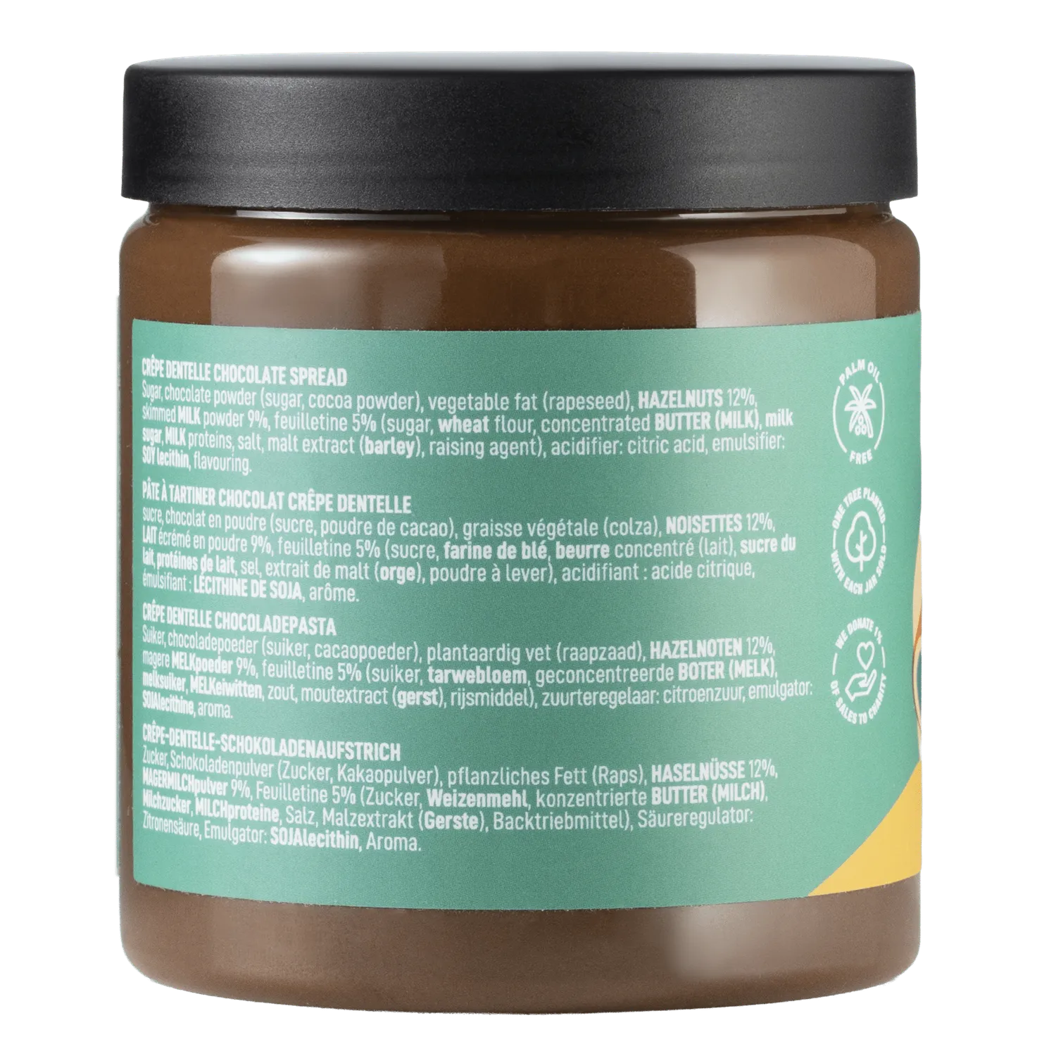 WOW Chocolao Crêpe Dentelle chocoladepasta 275g krokant