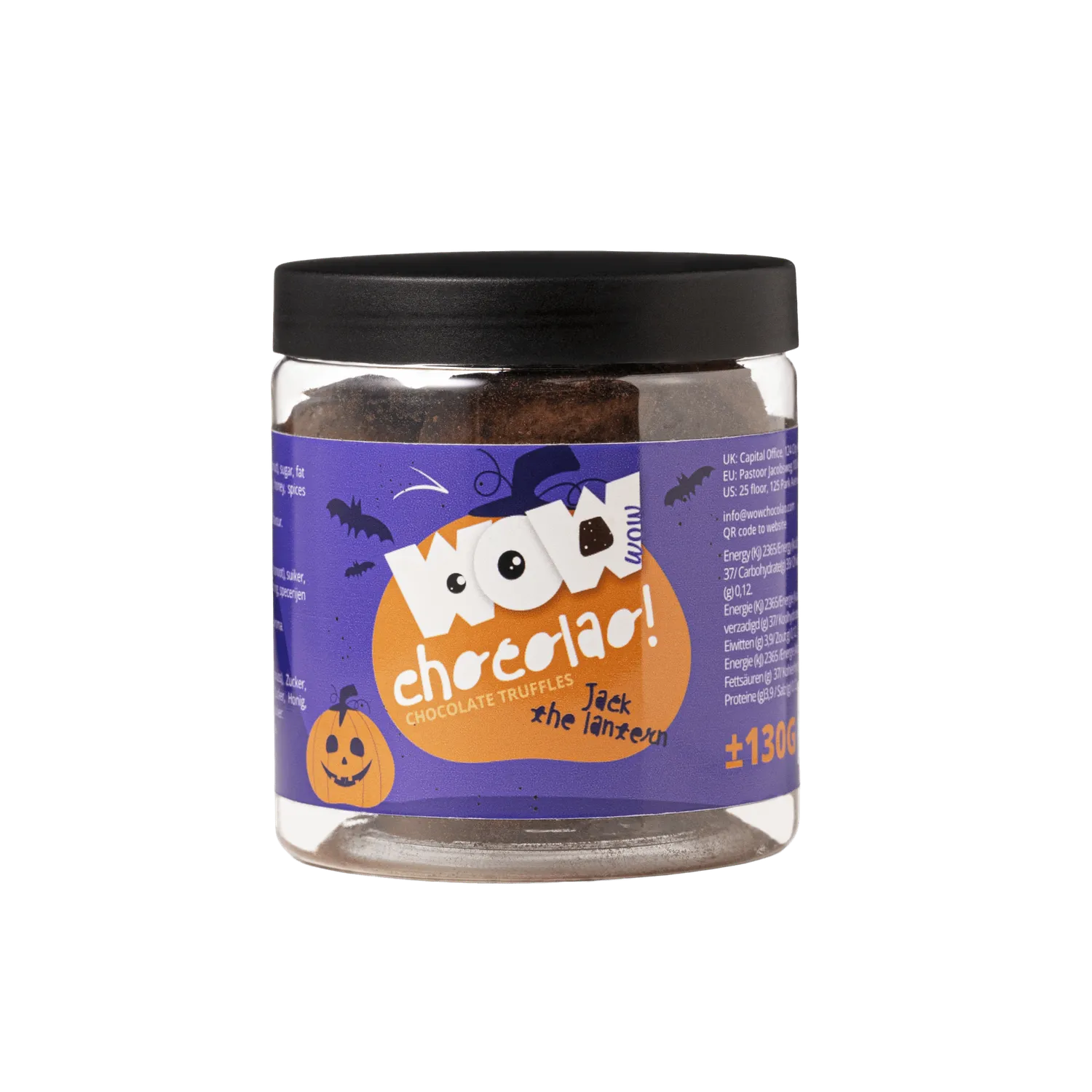 WOW Chocolao Jack The Lantern Pompoentaart Truffels Pot 130g Herfst