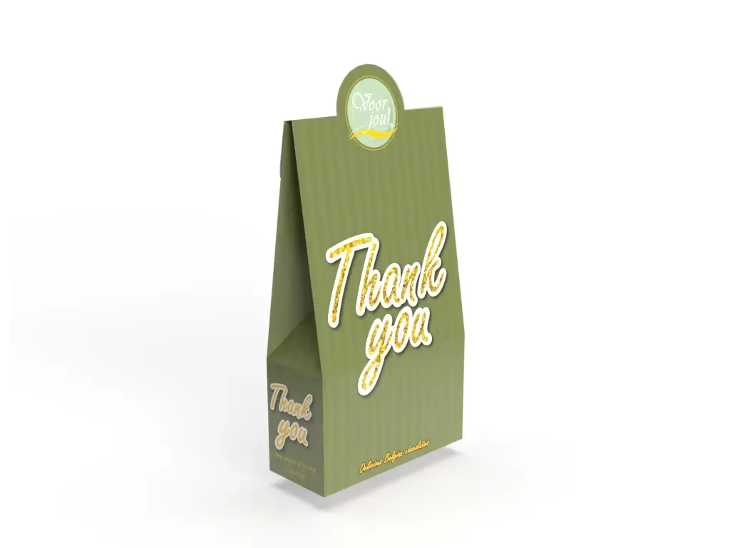 Voor jou Goldline Thank You chocolade bedankje