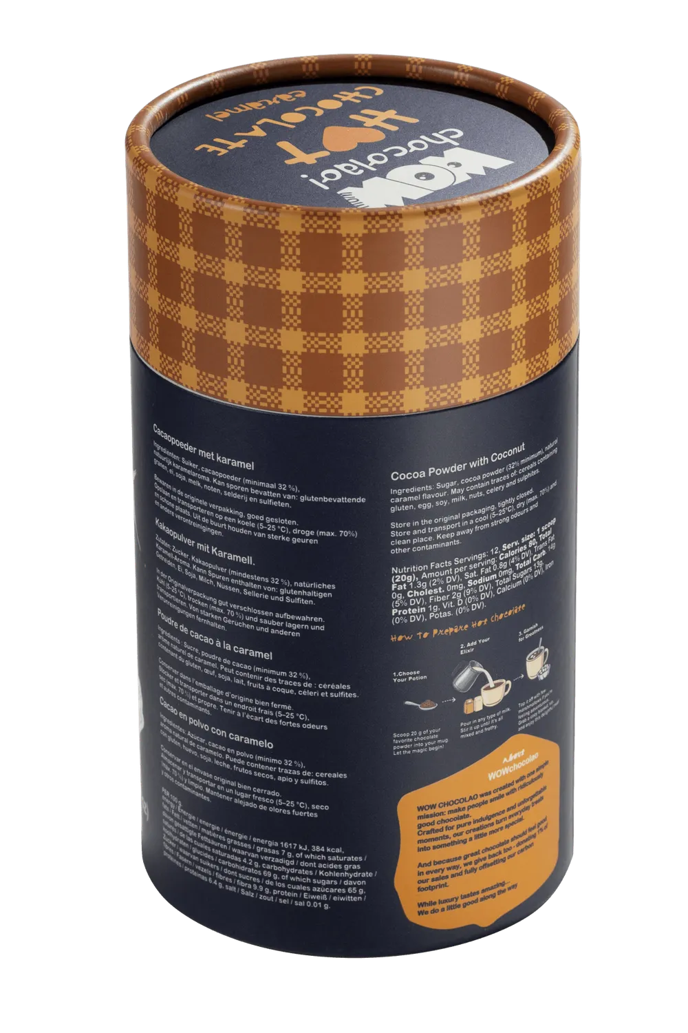 WOW Chocolao Karamel warme chocolademelk 250g