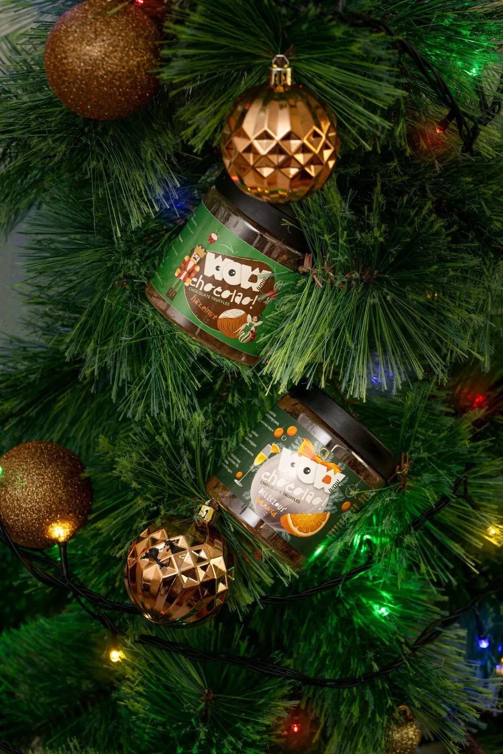WOW Chocolao Sinaasappel truffels kerst pot 130g citrus