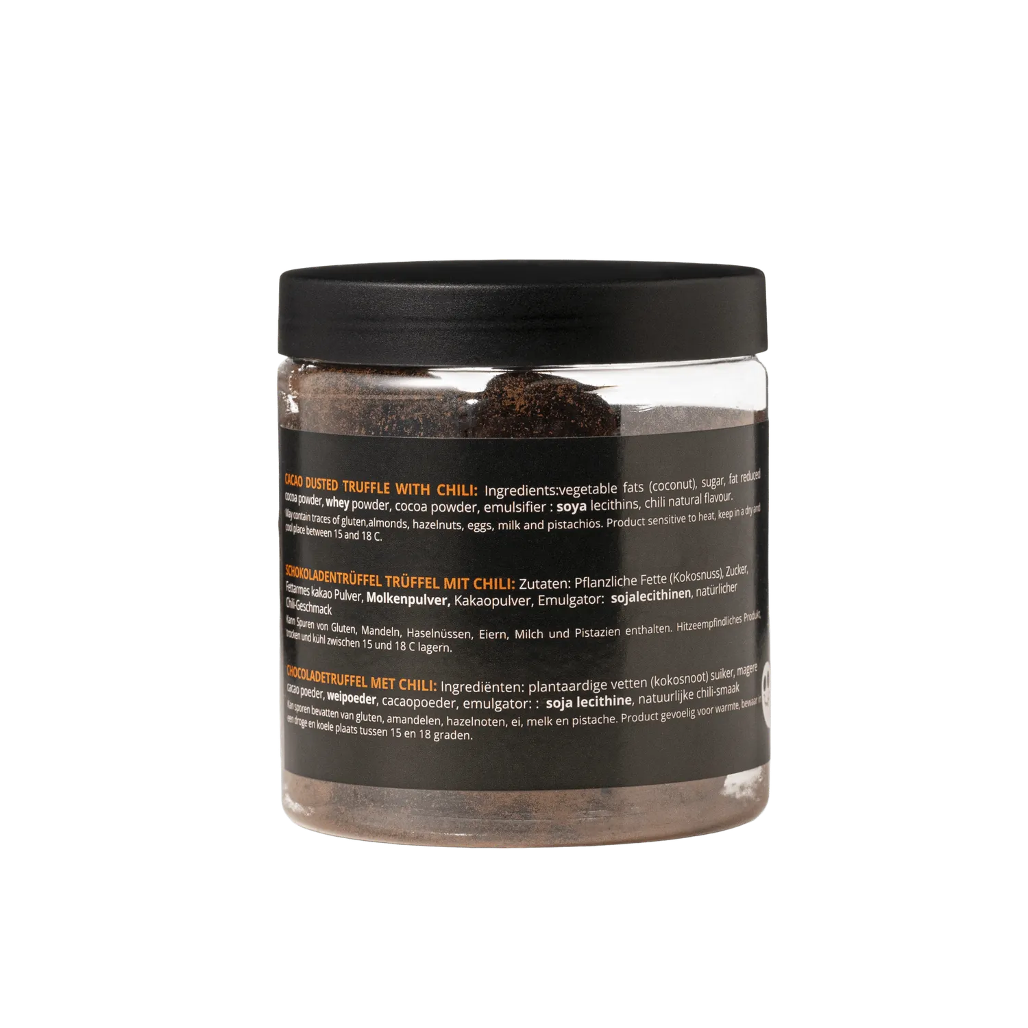 WOW Chocolao Chili truffels pot 130g ghost pittig halloween