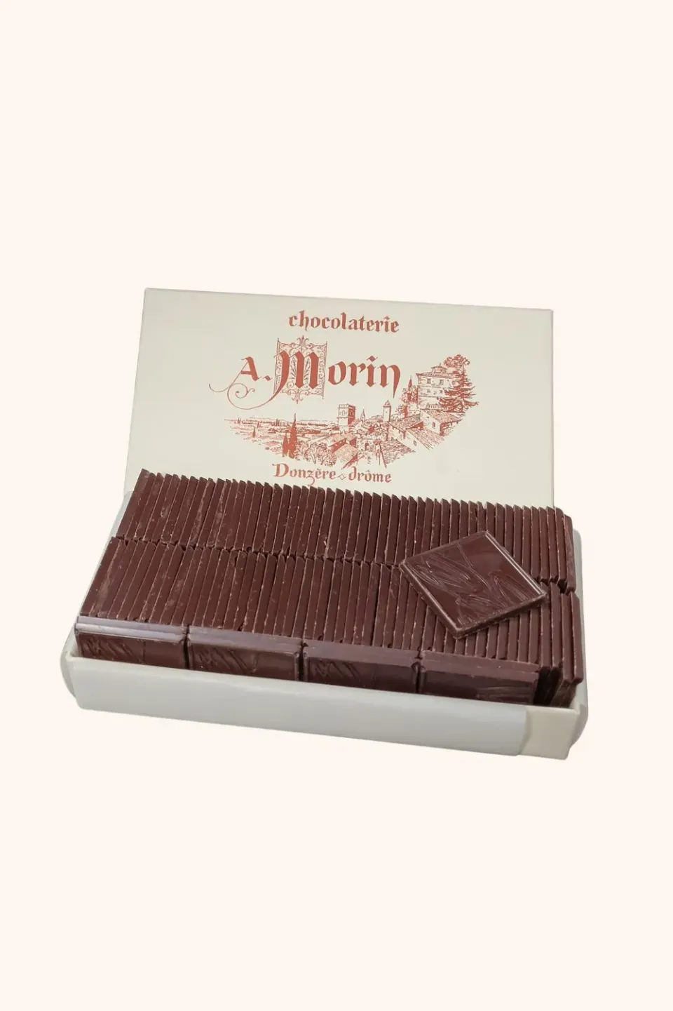 Chocolaterie Morin Napolitains puur doos 500g 63% intens