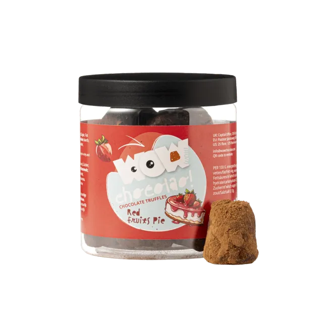 WOW Chocolao Rode Vruchten Taart truffels 130g fruitig