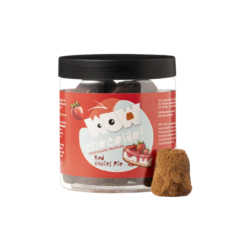 WOW Chocolao Rode Vruchten Taart truffels 130g fruitig