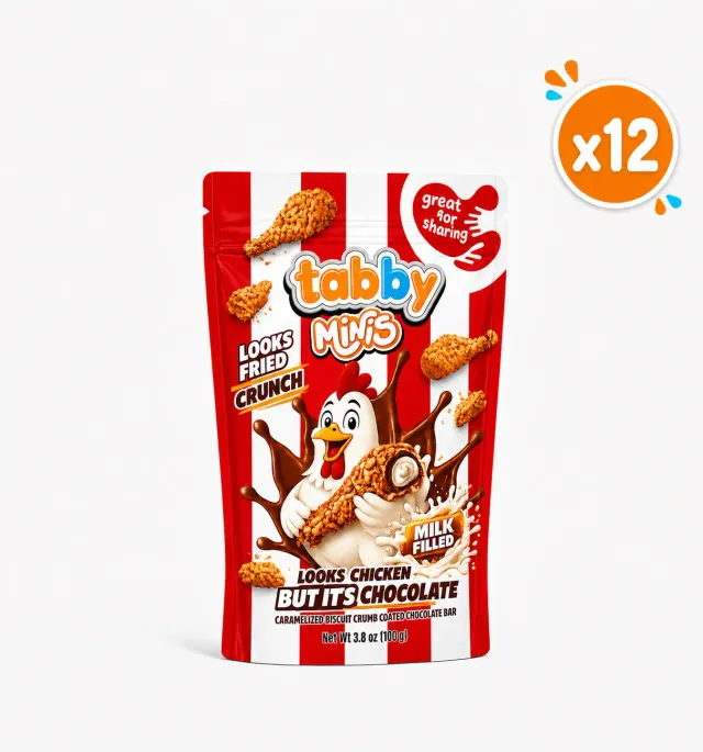 Tabby Caramelised Minis Drumstick chocolade 100g x12