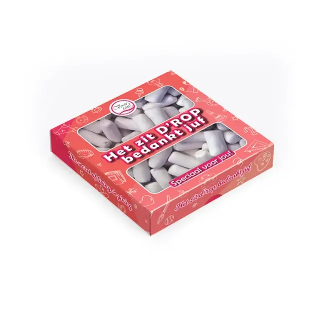 Voor jou Het zit d'rop Bedankt juf krijtjes melk