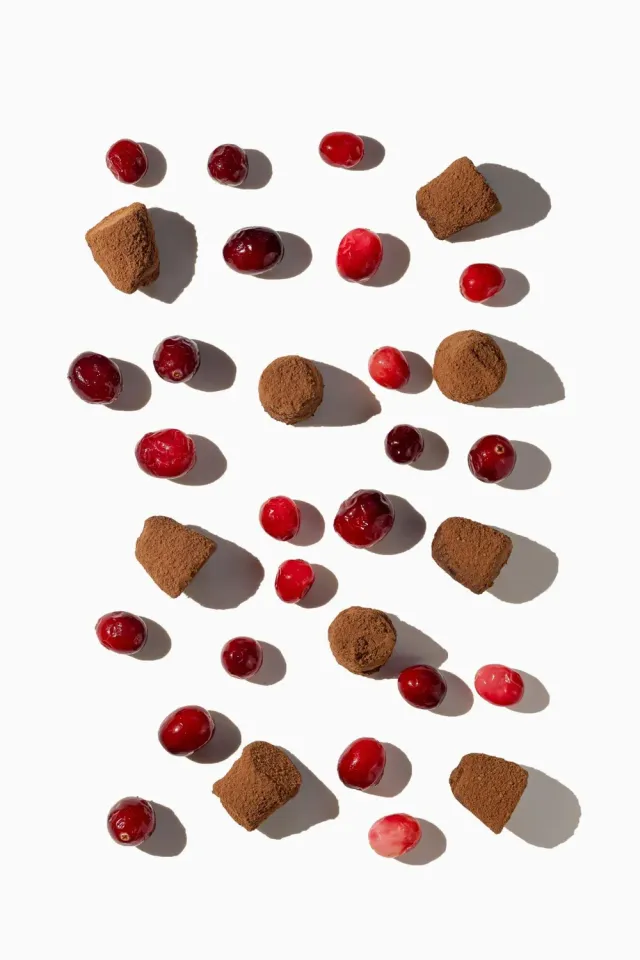 WOW Chocolao Cranberry truffels 3kg bulkzak fruitig