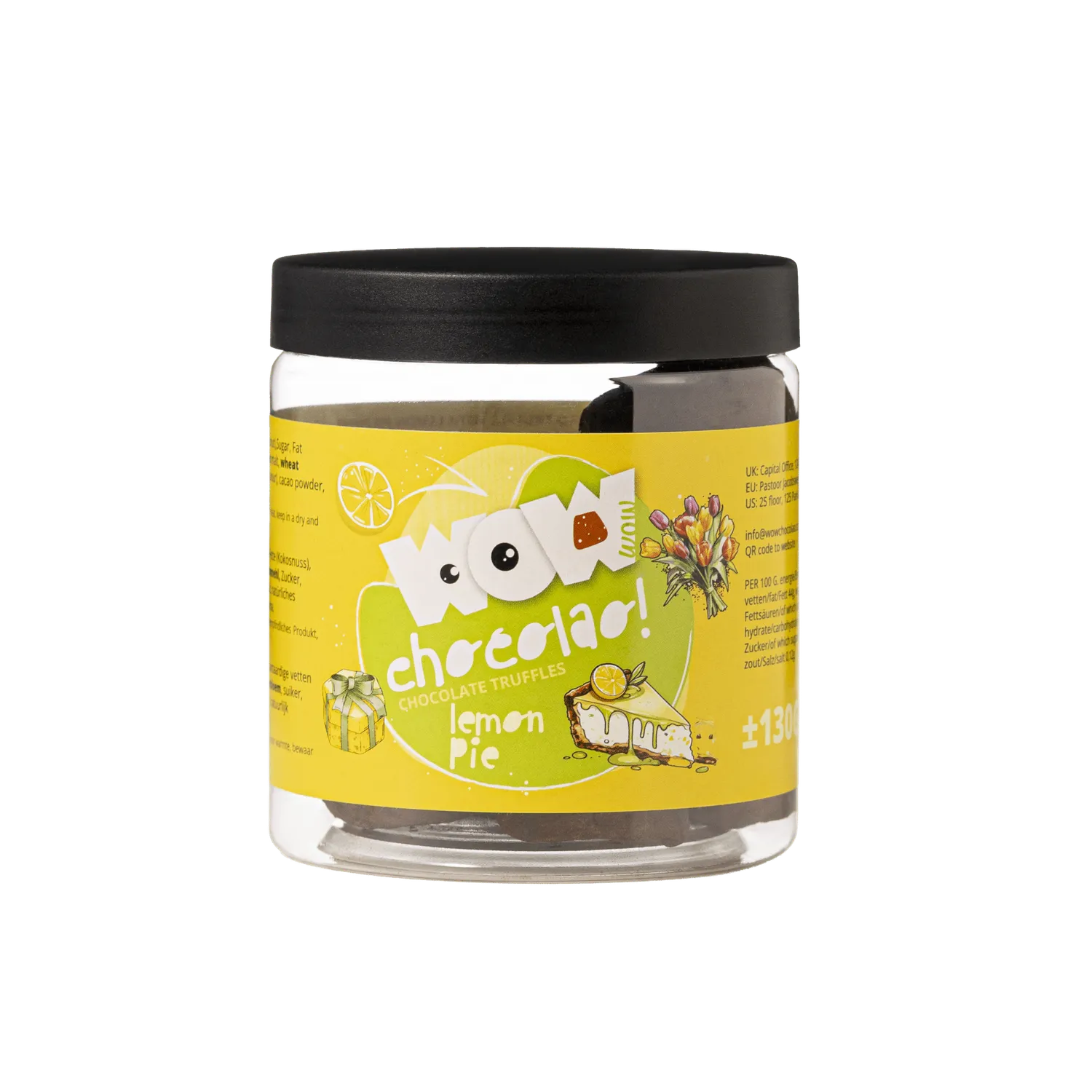 WOW Chocolao Citroentaart Moederdag truffels 130 g pot