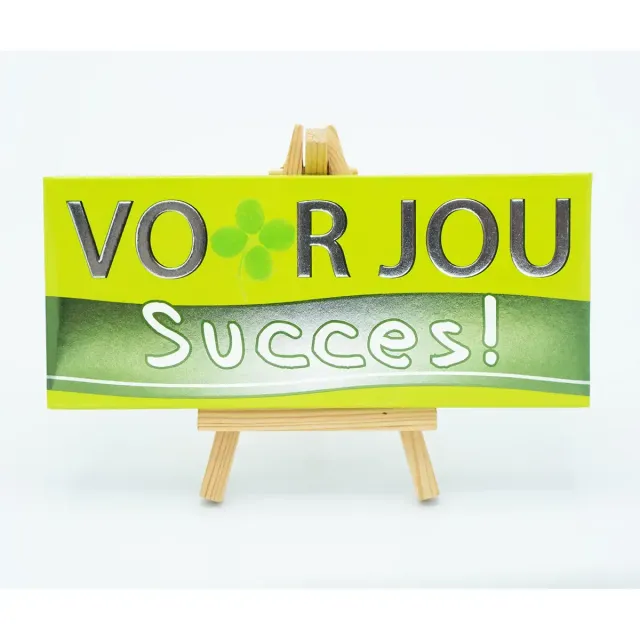 Voor jou Wensreep Succes melkchocolade reep wens