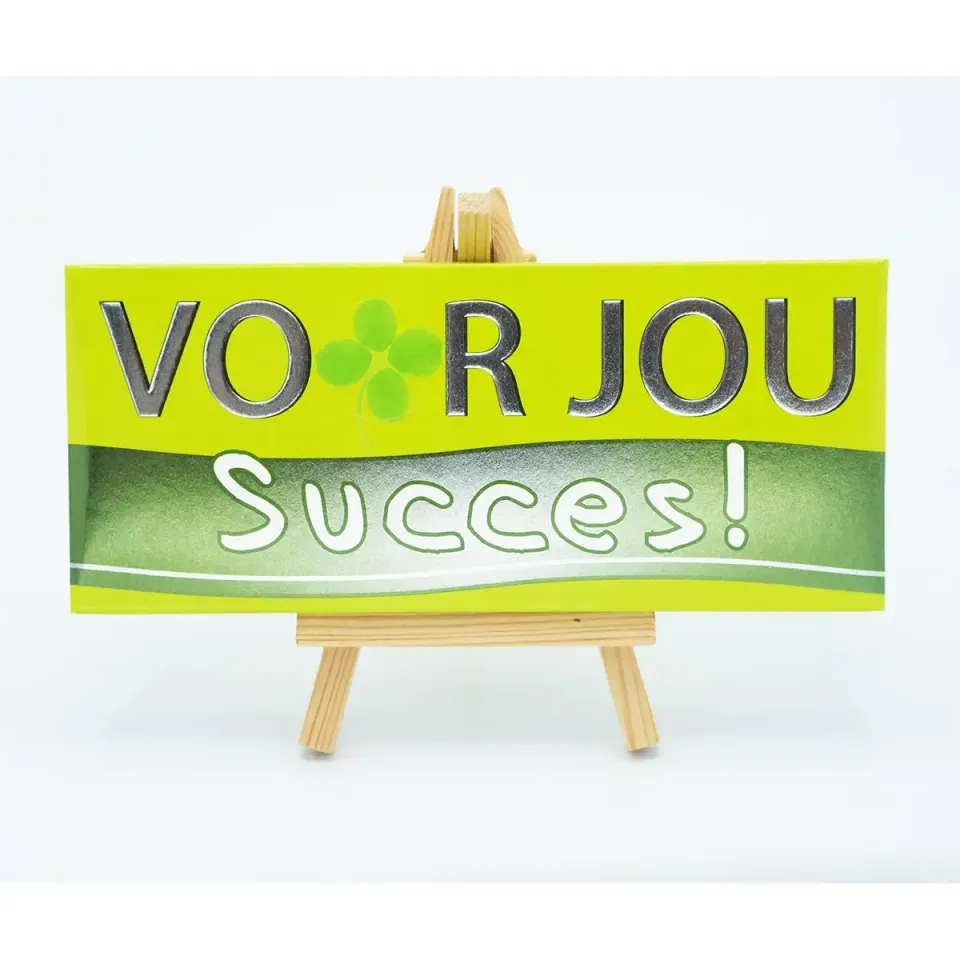 Voor jou Wensreep Succes melkchocolade reep wens