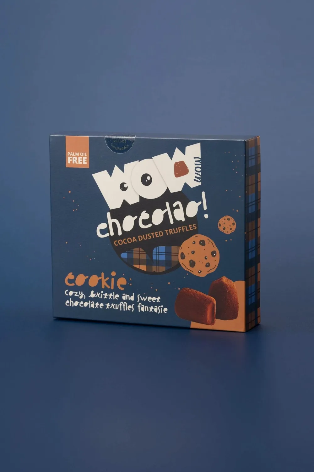 WOW Chocolao Koekjes Kruimel Chocoladetruffels XL Doos 250g Knapperig
