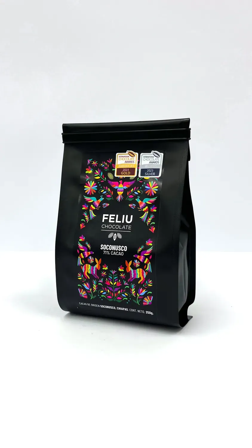 Feliu Chocolate Soconusco 71% chocolade lunettes puur 250g