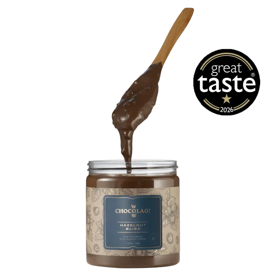 WOW Chocolao Hazelnoot Bliss chocoladepasta 275g romig