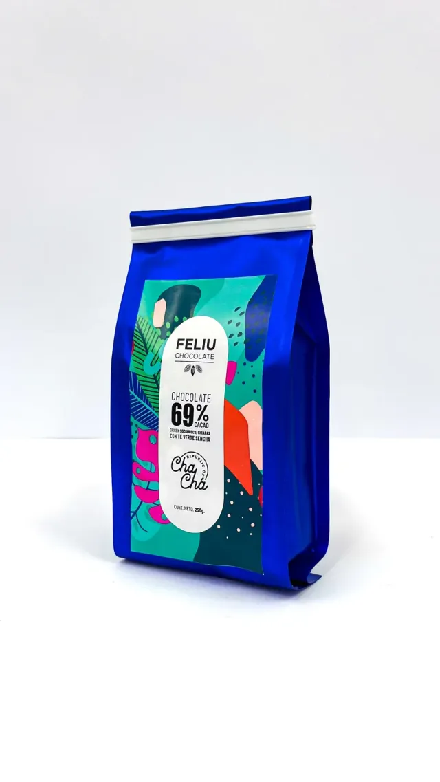 Feliu Chocolate Sencha 69% lunetten puur 250g thee