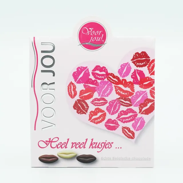 Voor jou Trendy Veel kusjes chocolade hartjes