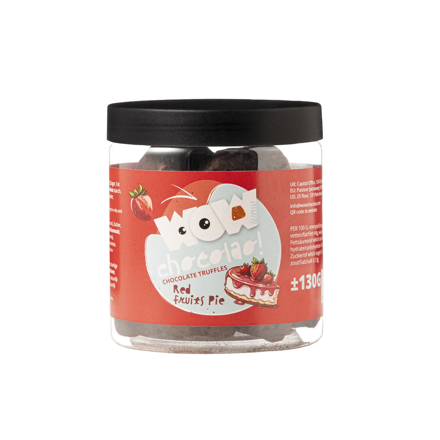 WOW Chocolao Rode Vruchten Taart truffels 130g fruitig