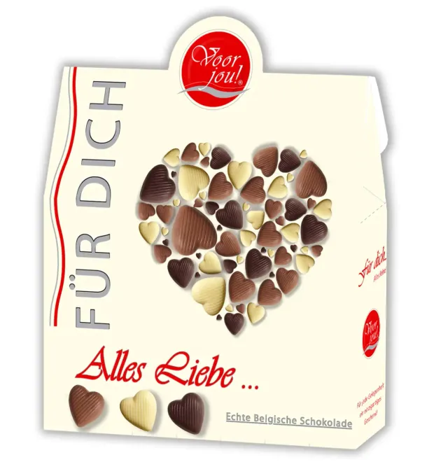 Voor jou Für Dich Alles Liebe chocolade puur cadeau