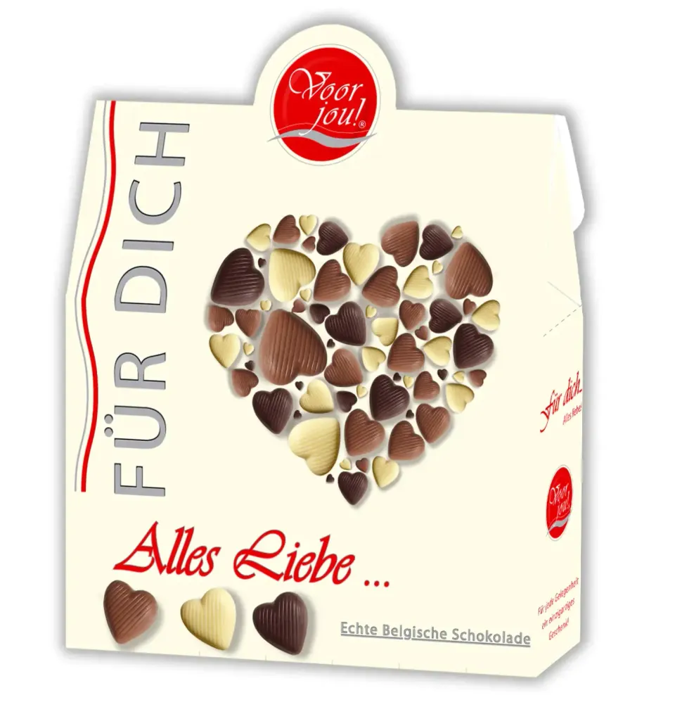 Voor jou Für Dich Alles Liebe chocolade puur cadeau
