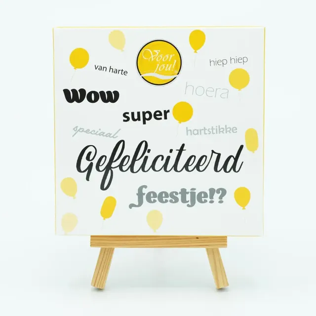 Voor jou Trendy Gefeliciteerd tablet puur feest